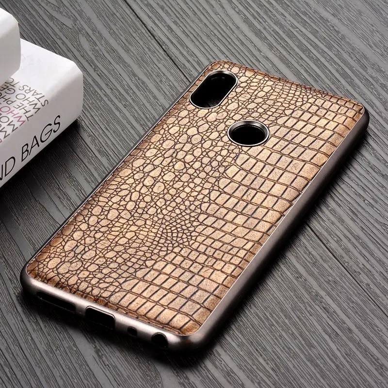 Чехол для Xiaomi Redmi Note 5 Pro роскошный Винтажный чехол из крокодиловой кожи в стиле