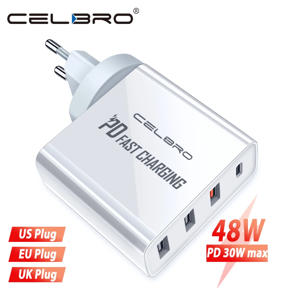 Несколько Usb PD зарядное устройство адаптер Быстрая зарядка настенное зарядное устройство портативное ЕС штекер Usbc для 8 Xiaomi Mi 9 Pro samsung Galaxy Note 10 Plus