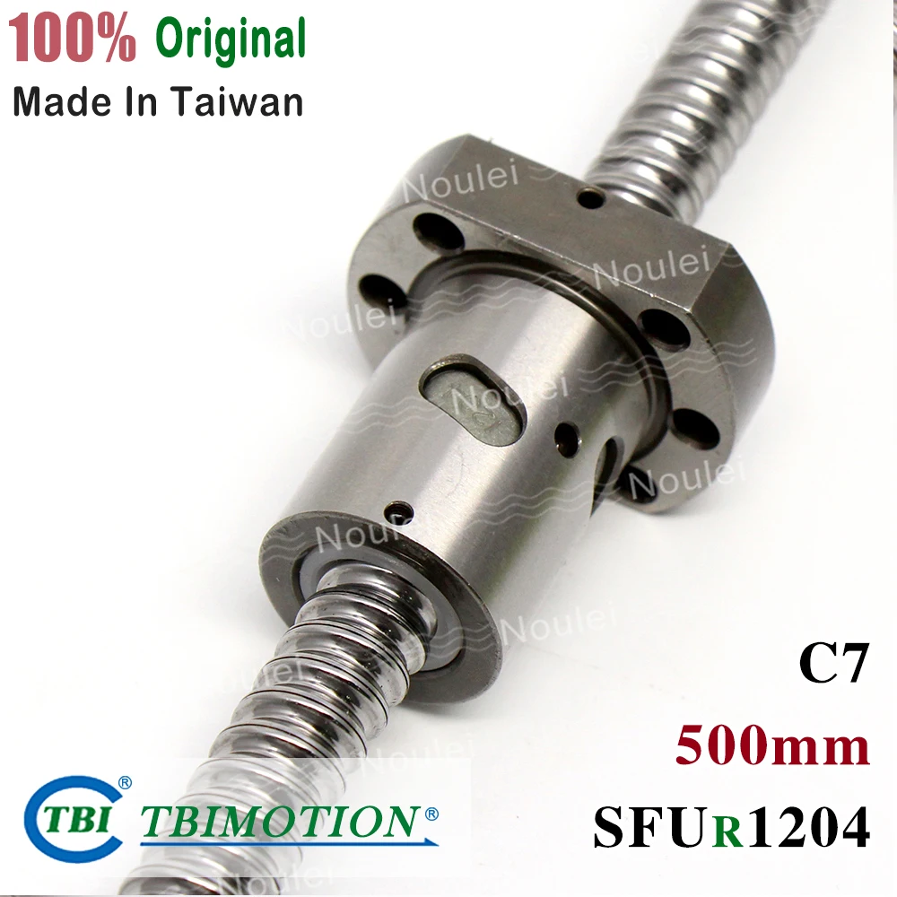 TBI 1204 шариковые винты 500 мм с шариковой гайкой XSU XSU1204 SFU1204 концевой обработкой