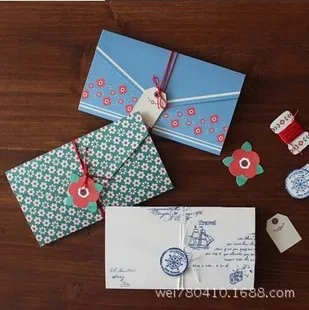 4 шт./лот винтажная Цветочная Складная поздравительная открытка с благодарностью