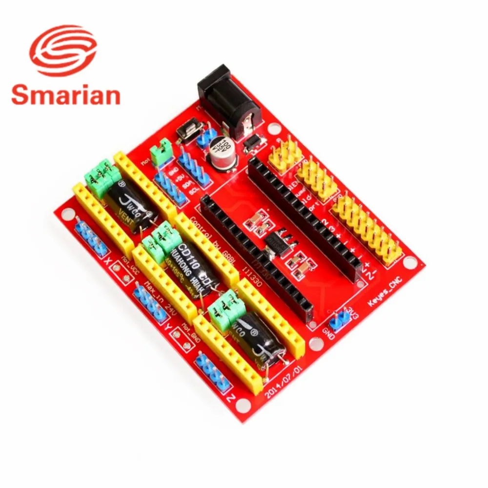 Детали 3DV4 CNC Shield V4 + Nano 3 0 шт. A4988 Reprap Stepper для Arduino|shield v4|shield nanoshield cnc |