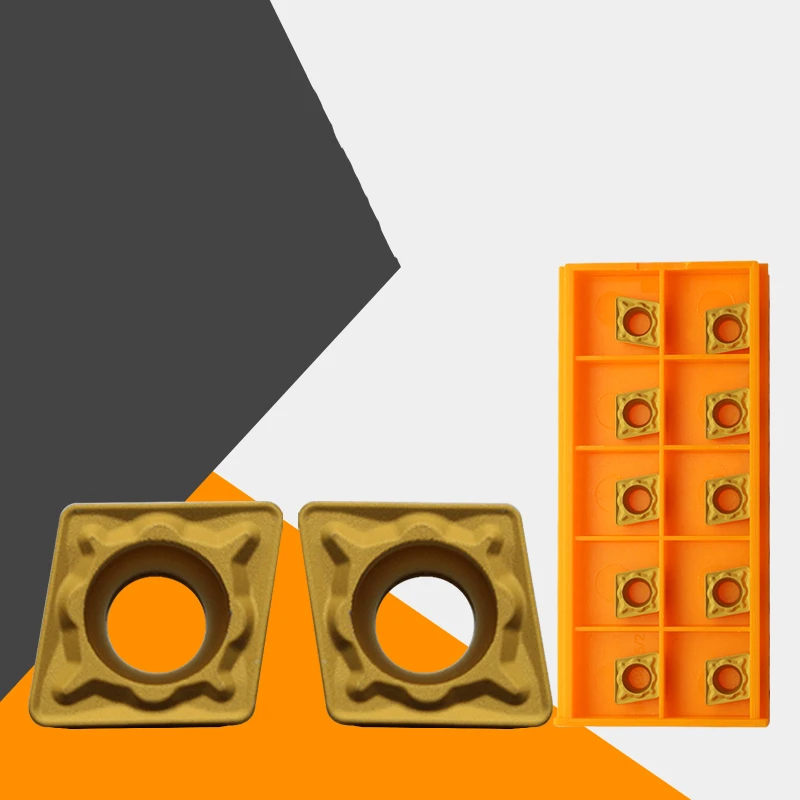 

YZ66 10pcs CNC carbide Inserts CCMT09T308-OTR OC2025 For Steel processing