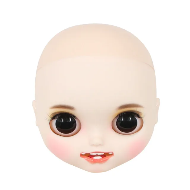 factory Blyth doll bald head customized matte face white skin DIY custom DOLL - Цвет: only head