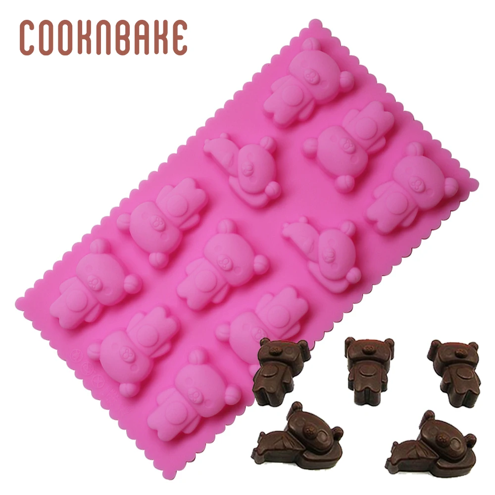 Силиконовая форма для шоколадных конфет COOKNBAKE медвежья выпечки торта мыла льда