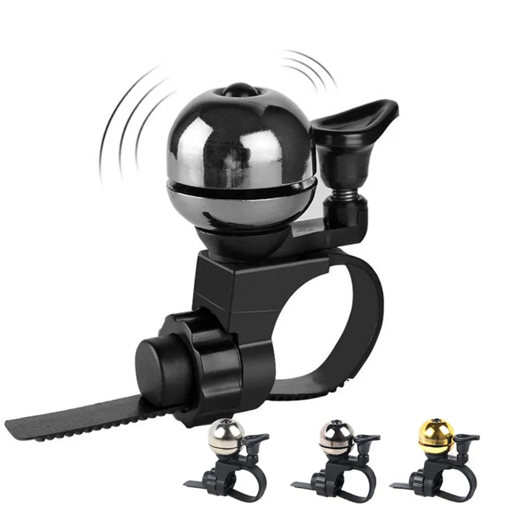 Safety Cycling Mini Loud Bike Accessories Metal Horn Protective Bicycle Bell Universal Alarm Ring Sound Outdoor Adjustable Strap