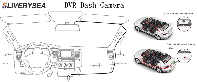 Видеорегистраторы для автомобилей dash cam видеорегистратор с двумя Камера Full HD 1080P Ночное видение видео Регистраторы Wi Fi пульт дистанционного управления для Audi A1 A3 A4 A5 A6 A7 Q3 Q5 Q7