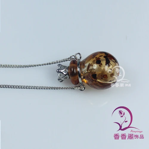 1 шт. духи из муранского стекла ожерелье в форме бутылки аромата флаконы для