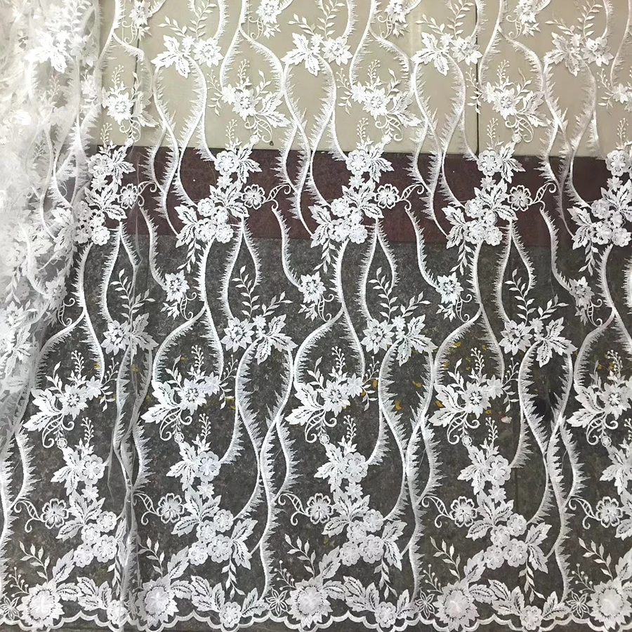 Белые женские трикотажные сетчатые ткани Ice 3Y/лот для платьев материал сделай сам