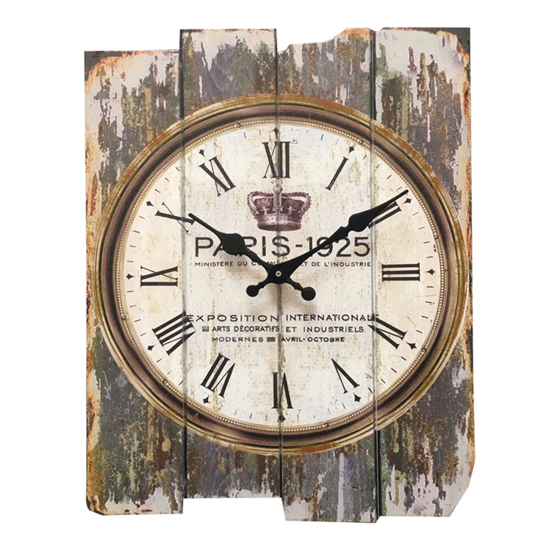 Homingdeco 30*40 см английские настенные часы деревянные винтажные Ретро Стиль квадратные немые настенные Подвесные часы домашний декор