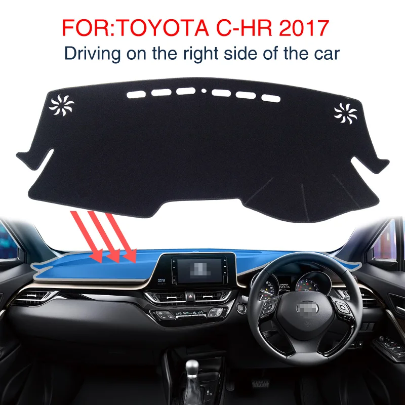 

smabee for TOYOTA C-HR 2016 -2021 2020 2019 CHR Dash Mat Dashmat Carpet Car Dashboard Automotive interior Anti-Slip Non-slip pad