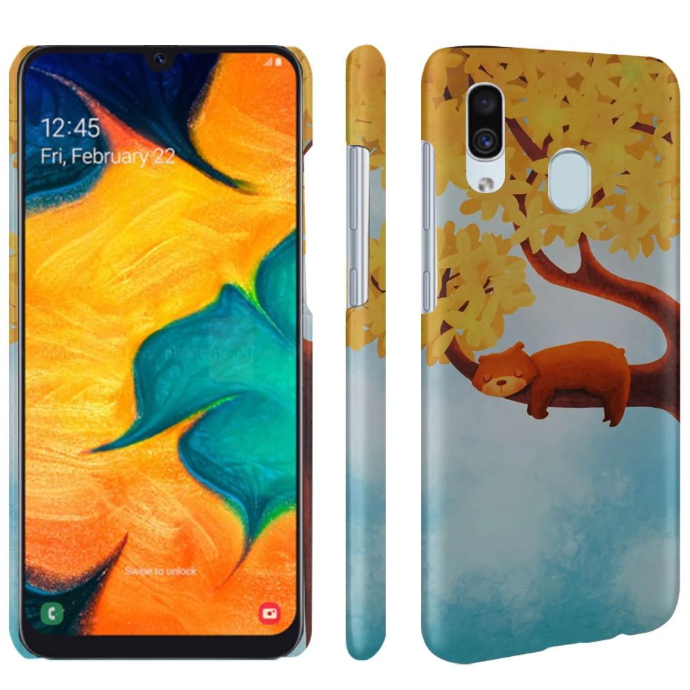 A40 чехол для samsung Galaxy жесткий пластик задняя крышка Fundas подарок заказной