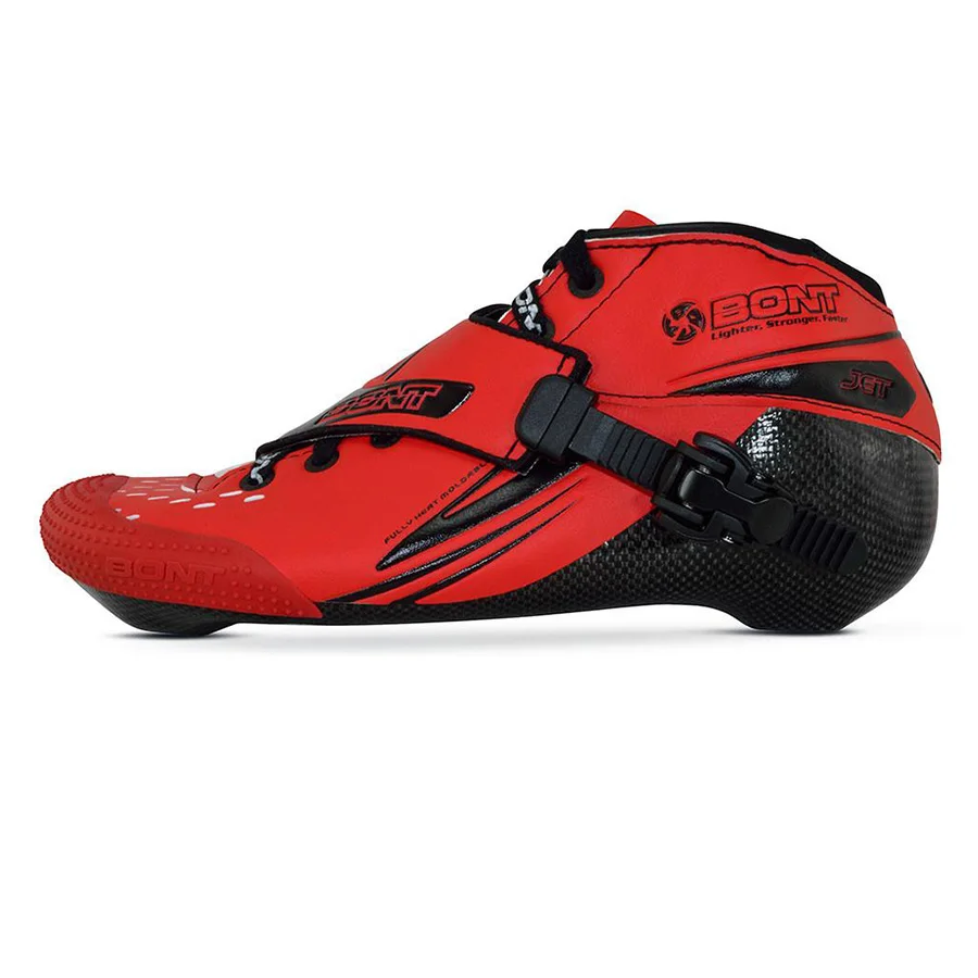Bont Jet 2PT 195 мм Скорость Встроенный скейт Heatmoldable углеродного волокна ботинок Competetion гоночный катание ботинок Patines обувь