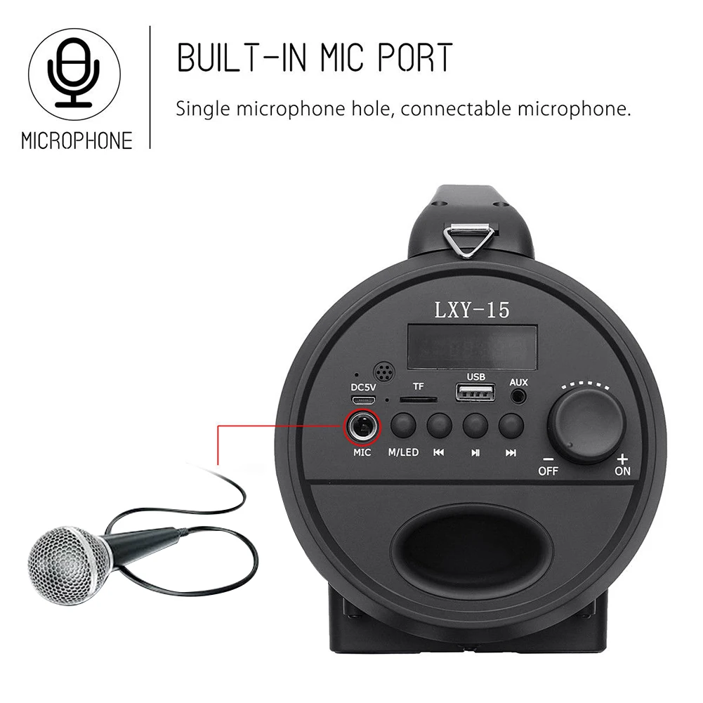 Новые светодиодные красочные сабвуфер Портативный 5 дюймов Bluetooth Звуковая карта Usb Динамик Портативный супер громкий звуковой сигнал светодиодный Беспроводной напольные сабвуфера