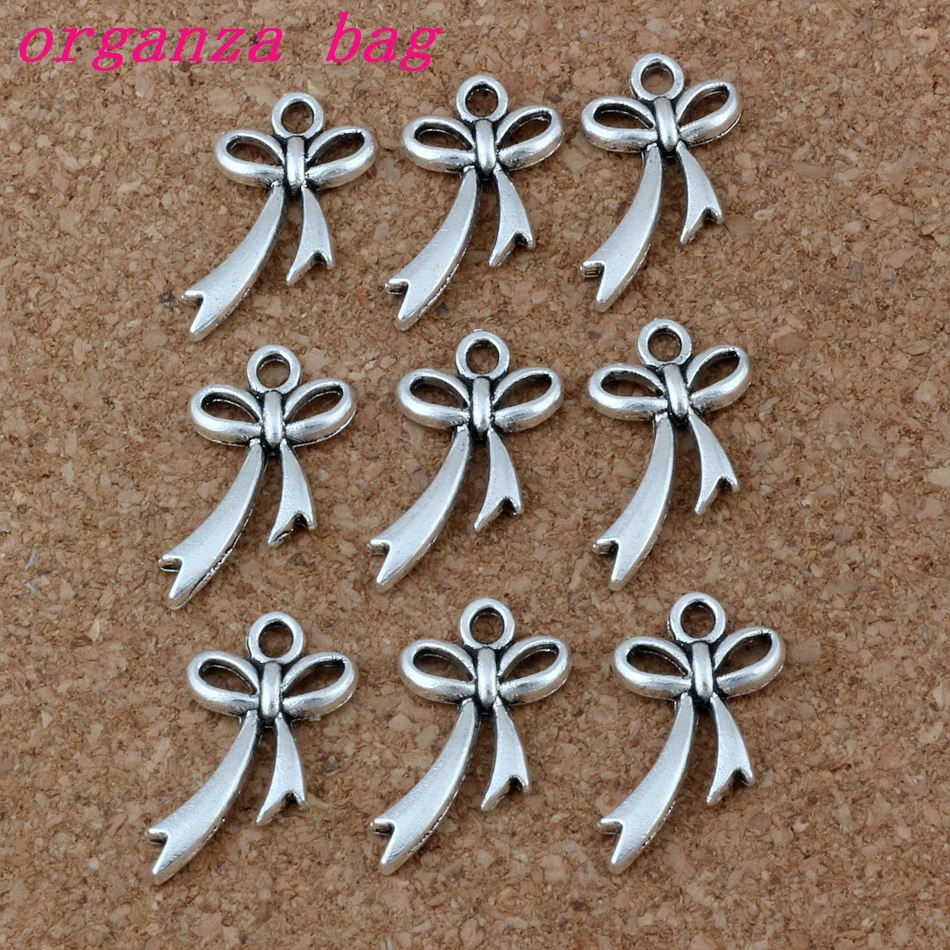 

Bow-Knot charm Pendant 200Pcs/lot Hot sell Zinc alloy Jewelry DIY 11* 20mm 0.6g A-202