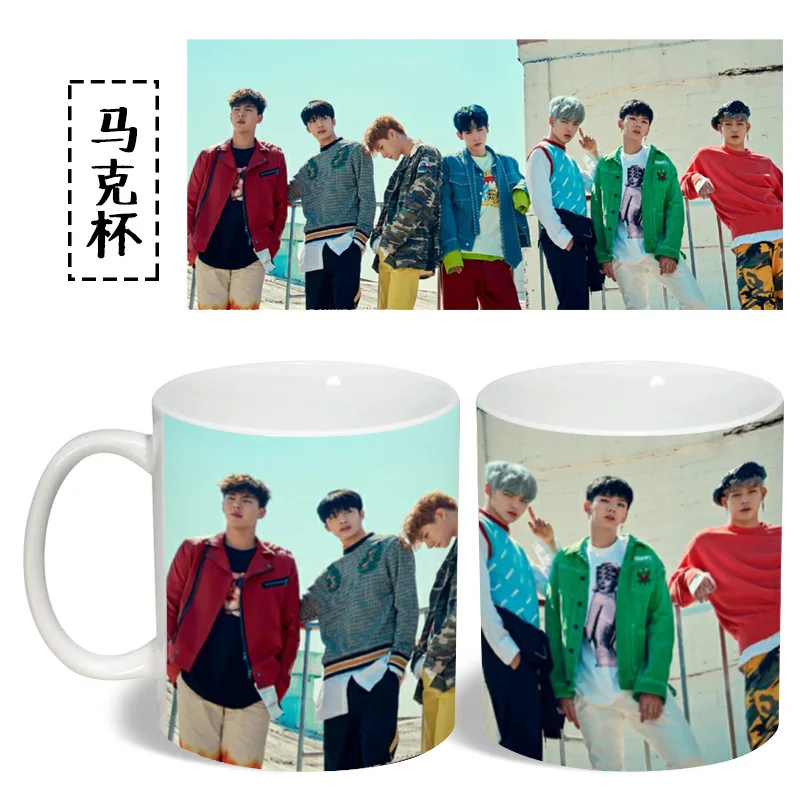 [MYKPOP]MONSTA X Мини кружка для 3 альбомов чашка кофе воды молока керамическая
