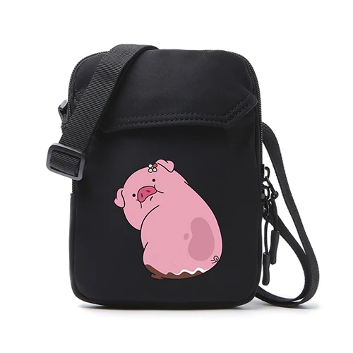 pig 5 black APP BLOG, брендовые Мини повседневные маленькие сумки-мессенджеры с розовой Свинкой, вечерние сумочки, известный дизайнер, сумки на плечо для женщин, девушек, студентов - Цвет: pig 5 black