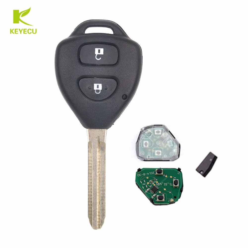 Запасная деталь KEYECU для Toyota Yaris 314 3-2011 с 2 кнопками 2014 МГц идентификатор FCC: B41TH