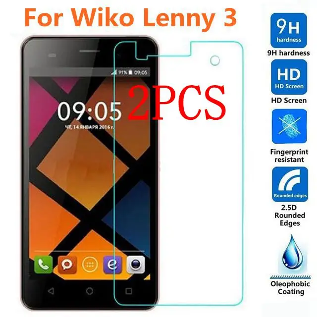 2 шт закаленное Стекло для Wiko Ленни 3 Экран протектор Защитная пленка dassh X2 K Kool