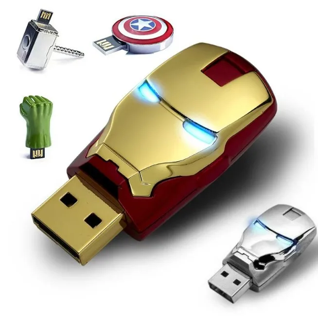 Оригинальный USB флеш-накопитель 128 ГБ Marvel Super Hero Style 8 16 32 64 usb 2 0 | Компьютеры и офис