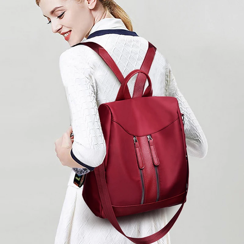 Glorria Luxury Anti Thef Backpack Women Leather Bag Designer Brand Bagpack for Girls Big Book Female Fur Hairbal | Багаж и сумки