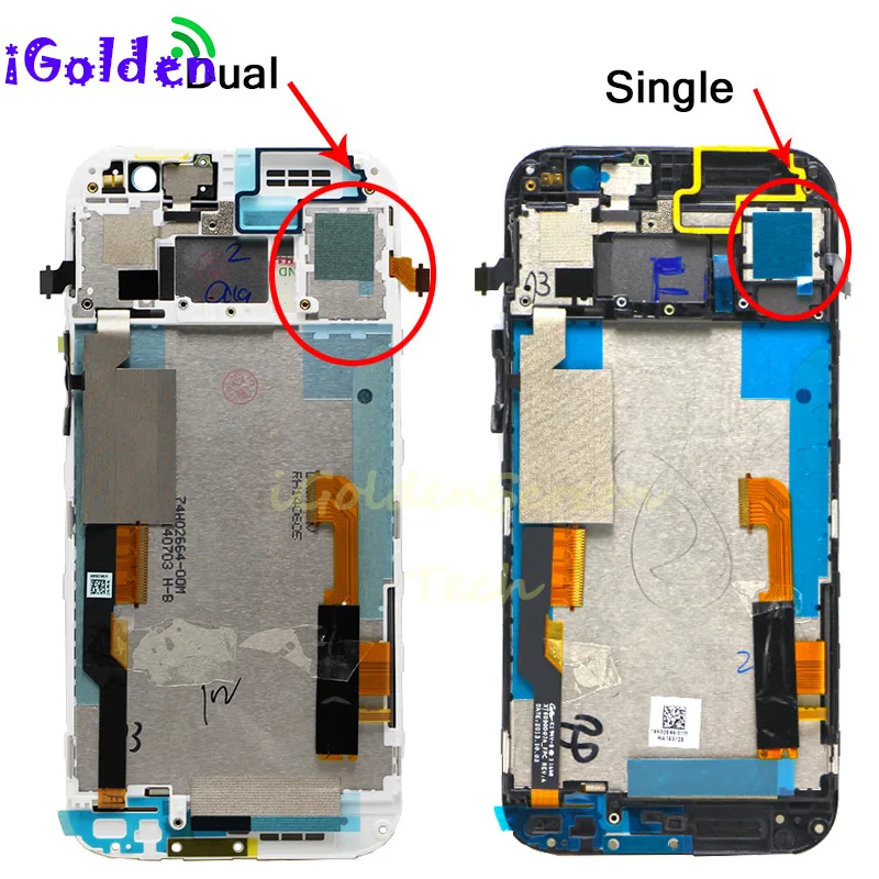 Черный экран 5 0 дюйма для HTC M8 One 831c ЖК-дисплей сенсорный дигитайзер сенсорное