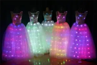 

LED light dress Luminous clothing modelling Luminous costumes Luminous stage clothing Luminous clothing TC-49