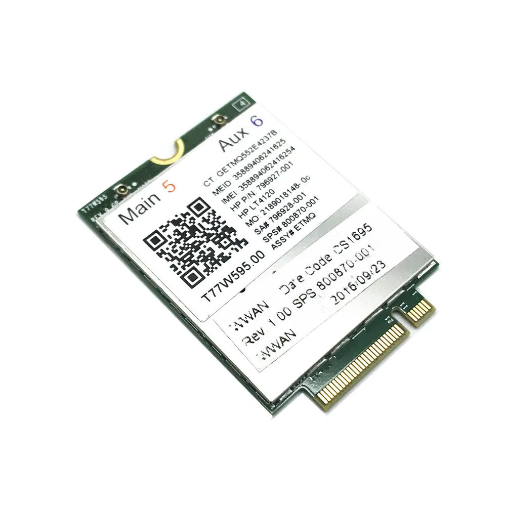 

4G модуль LT4120 LTE T77W595 4G 150 Мбит/с WWAN M.2 модемный модуль для HP Probook/EliteBook 840 850 820 745 G3