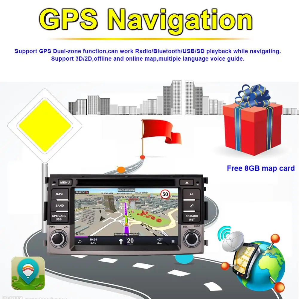 Android 8 0 Восьмиядерный 4 Гб ОЗУ автомобильный DVD мультимедийный плеер с GPS