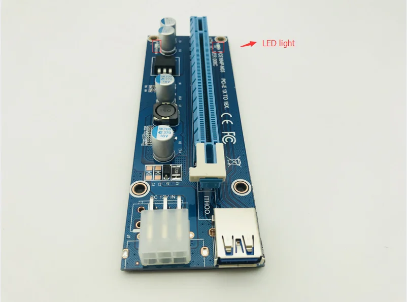 Кабель передачи данных 008C USB 3 0 для ПК PCIe PCI E Express Райзер карта 1x до 16xSATA к 6Pin IDE