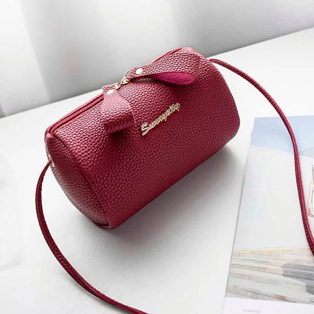 Новая модная женская Подушка Форма сумки диагональ одно плечо мобильный телефон