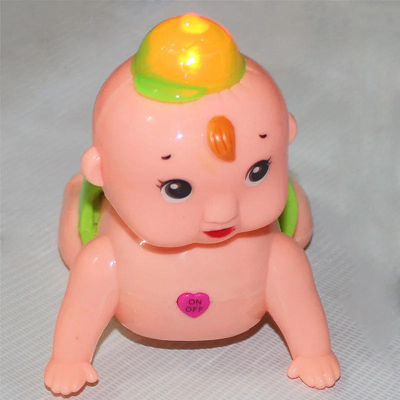 Горячие забавные поющие игрушки, скручивающая попка, кукла для ползания, электронная игрушка для малышей, детские игрушки, светодиодный светящийся подарок для малышей
