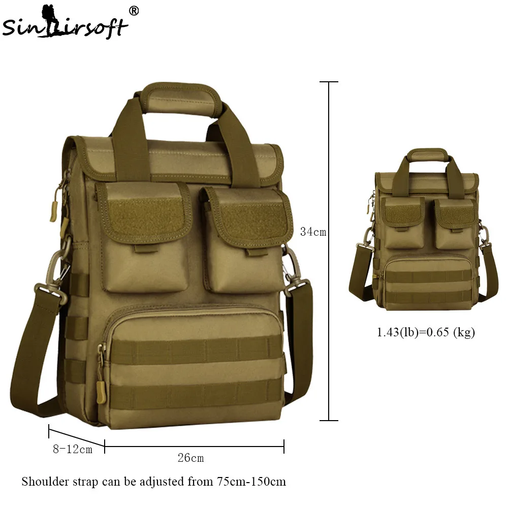 Tactical backpack Nylon 12 inch tablet Military Cross Body Camouflage Molle Hunting Camping Hiking Sports Bag