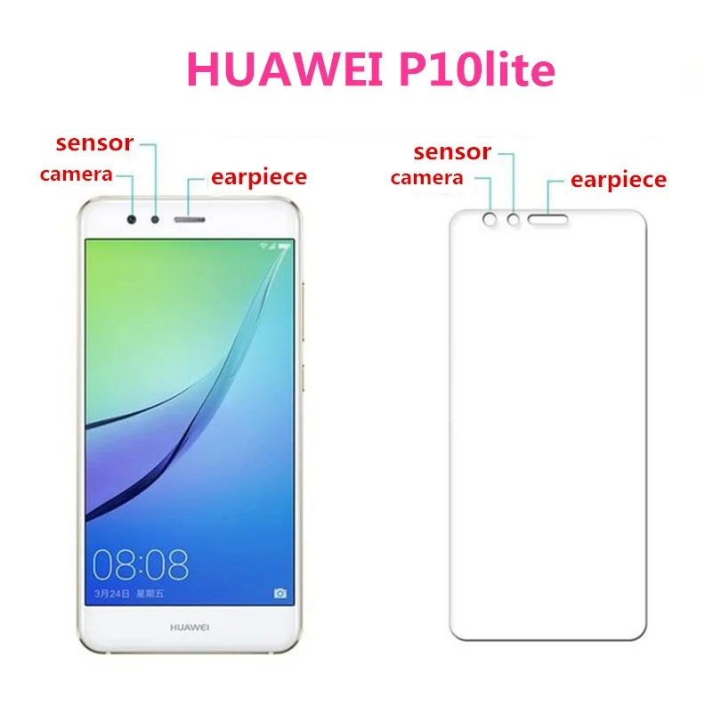 5 штук в партии Новый Закаленное Стекло для HUAWEI P10 Lite крышка экран защитный чехол