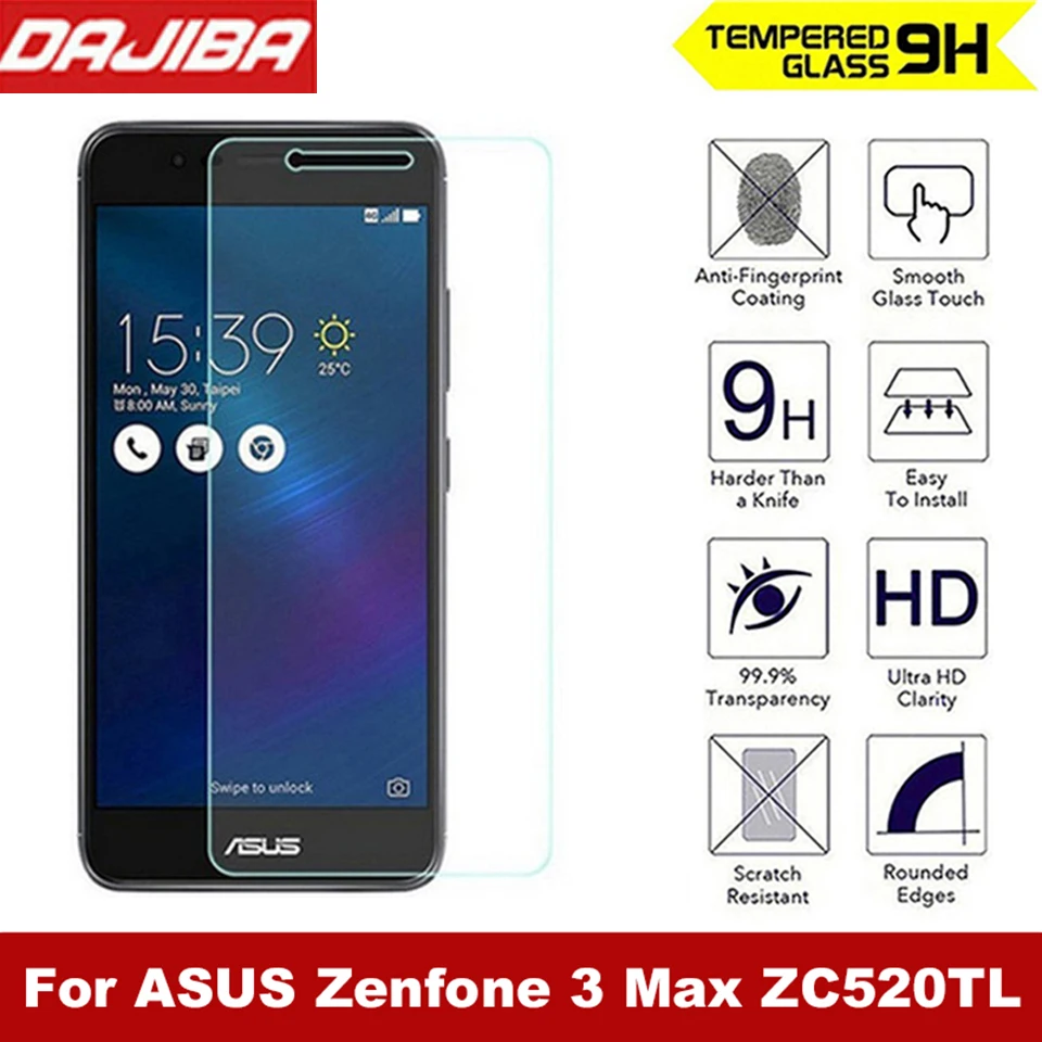 Высококачественное Закаленное стекло для Asus Zenfone 3 Max ZC520TL Защитная пленка ZC 520 TL