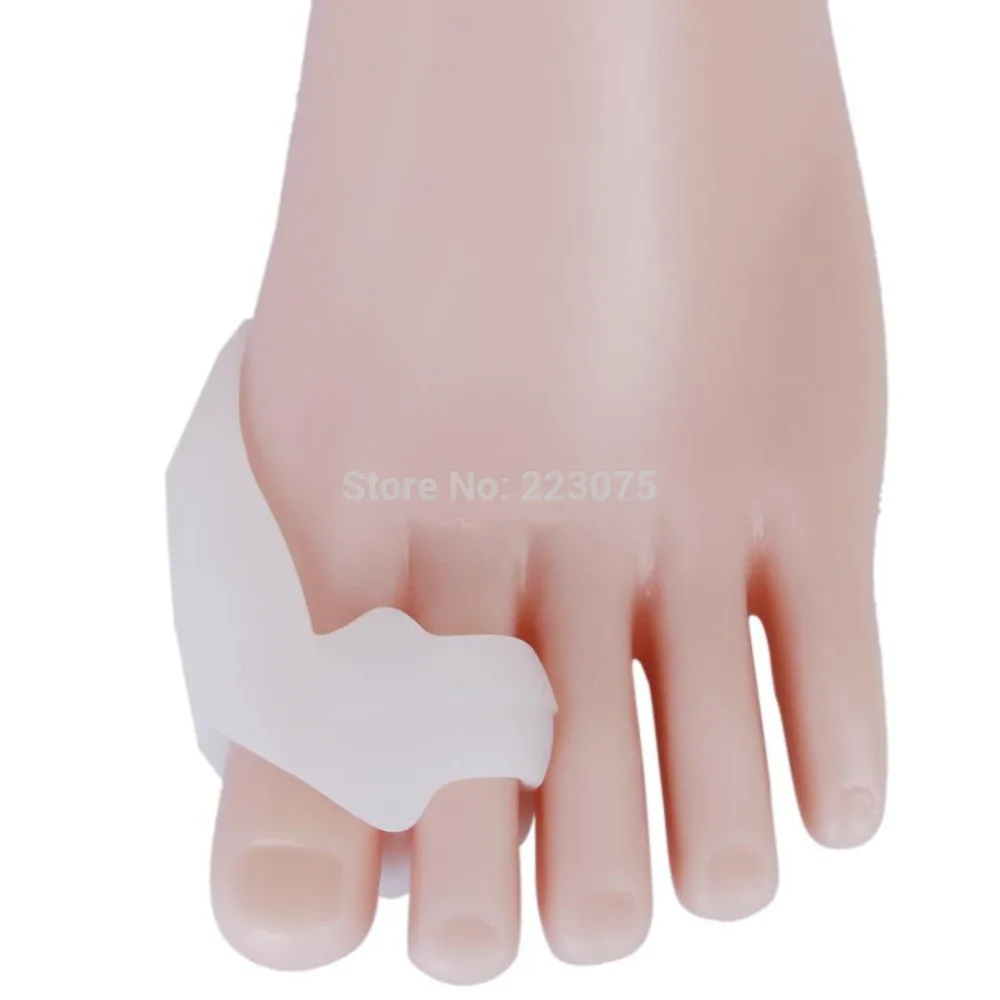 

100pc Silicone Gel thumb valgus protector Hallux 2-Toes Separators Straighteners Pads Alignment Bunion Corrector 50pairs/lot