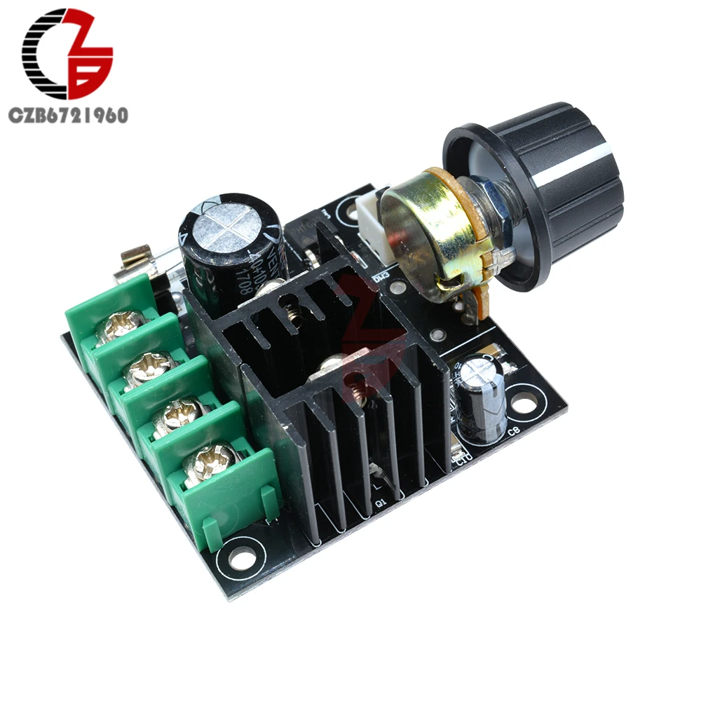 400W 10A DC 12 V-40 V PWM контроллер скорости двигателя постоянного тока регулятор Скорость вентилятора Управление диммер переключатель регулятора защита от обратной полярности