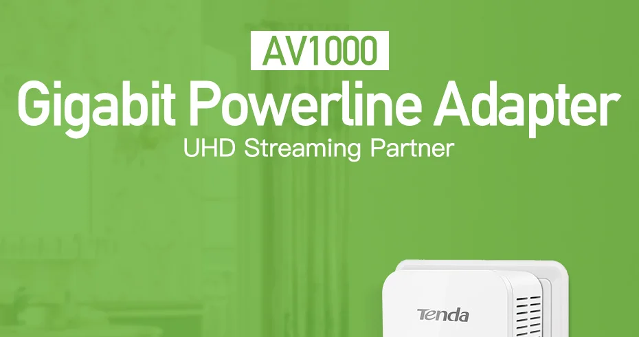 1 пара Tenda PH3 1000 Мбит/с powerline сетевой адаптер AV1000 Ethernet ПЛК адаптер Комплект гигабитный сетевой адаптер IPTV, подключи и играй