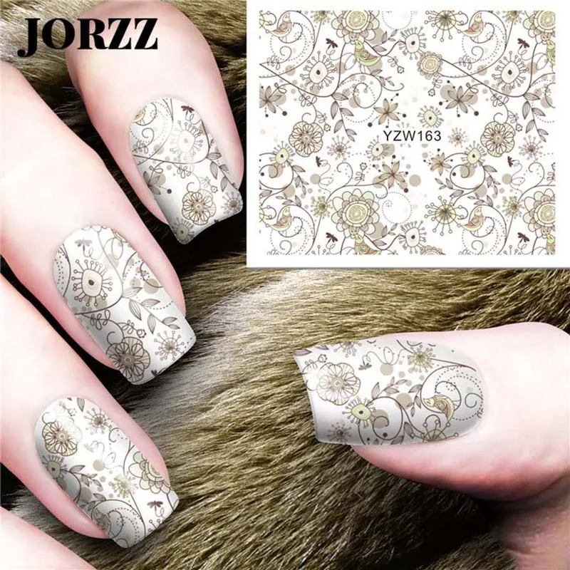 20 шт. 3D переноса воды ногтей Стикеры s дизайн наклейки Звездное цветок