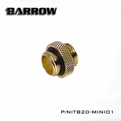 Курган TB2D-MINI01 G1/4''thread Двойной внешний зуб фитинг для системы водяного охлаждения - Цвет лезвия: Золотой