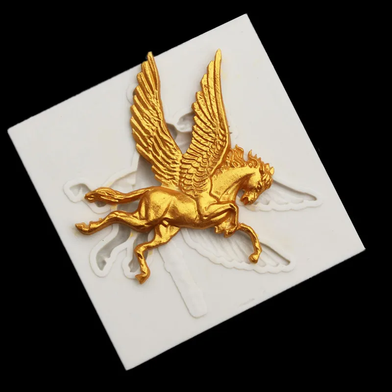 Pegasus силиконовая форма с изображением ангела DIY помадка Конфеты шоколадная