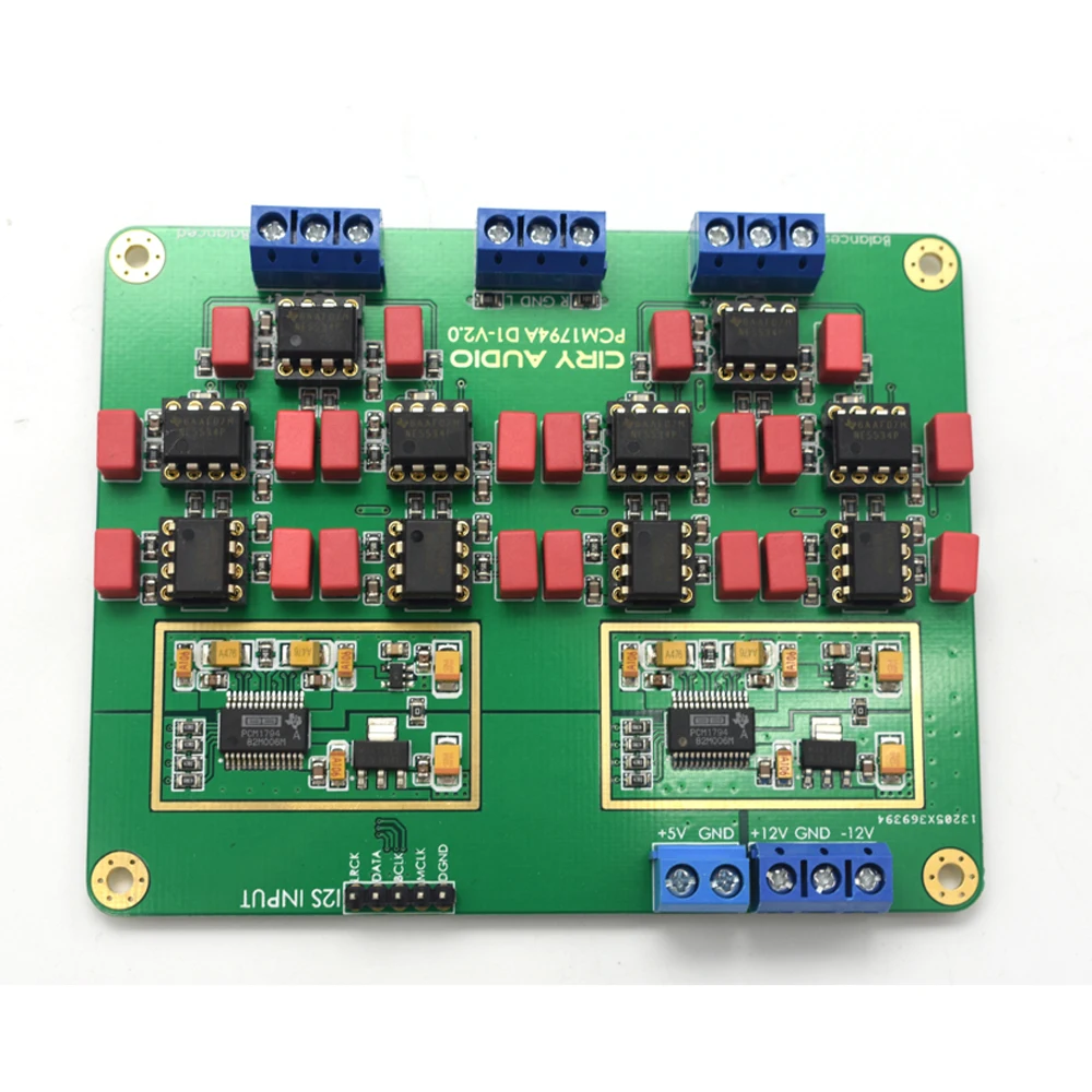 Новейший Hi-Fi параллельный PCM1794A DAC аудио декодер собранная плата 24 бит 192 кГц F3-013
