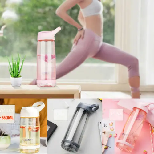 Модные Портативный прозрачный сок стакана воды Спортивная дорожная бутылочка