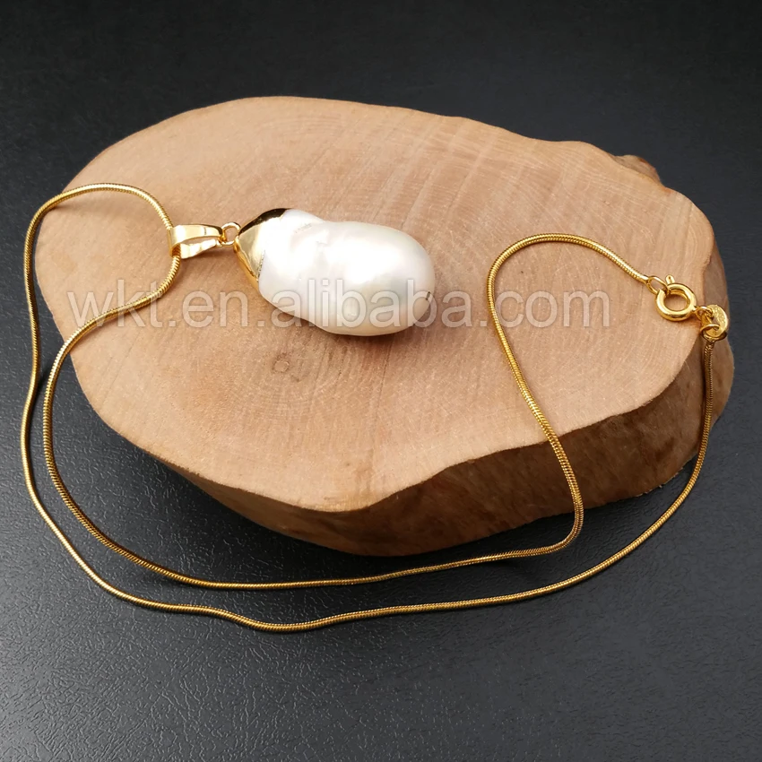 Оптовая продажа подвеска из натурального пресноводного жемчуга ожерелье