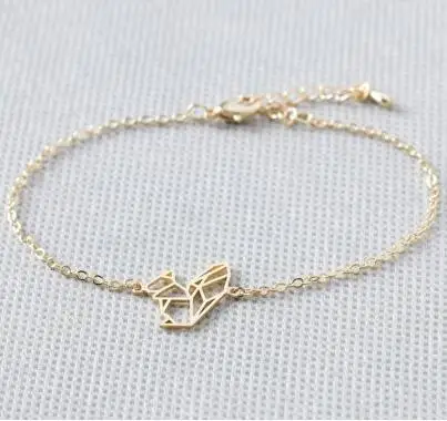 Браслет с животными для женщин 2018 настоящий ограниченный Шарм Оригами ручной