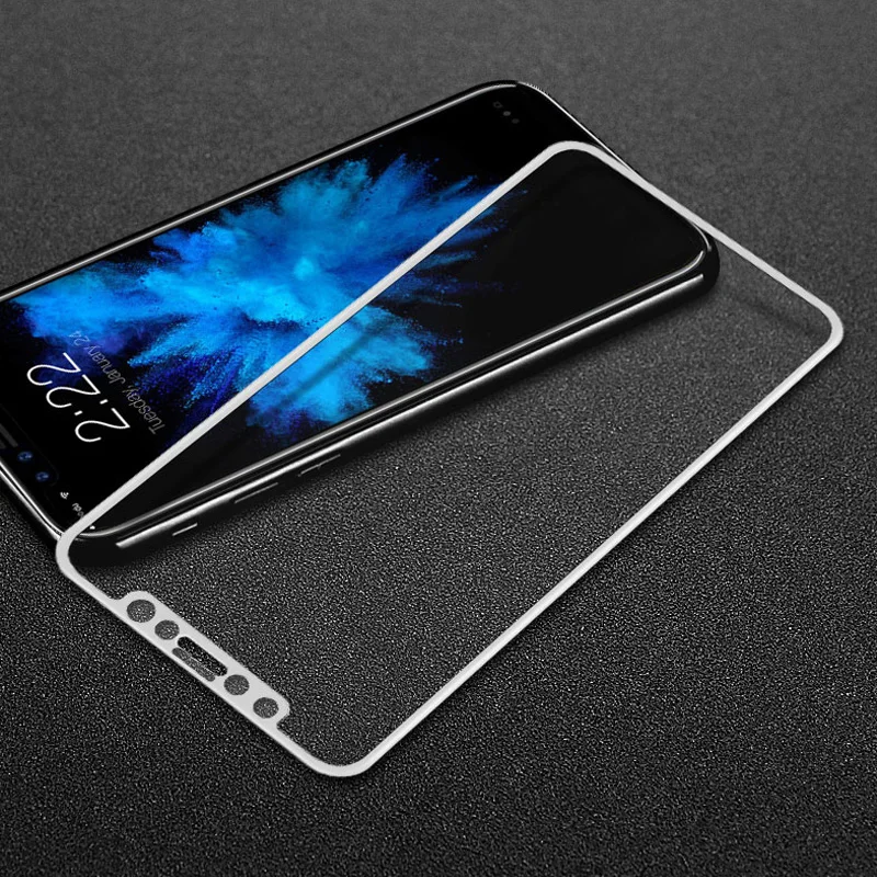 Imak полное покрытие экрана протектор Закаленное стекло для iPhone X 8 7 защитная