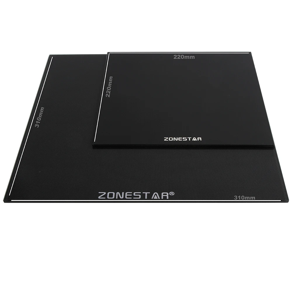 ZONESTAR SuperBase с покрытием из закаленного стекла, легко снимается, 3D-принтер, платформа с подогревом, сборка поверхности, пластина, совместимая с MK2 MK3