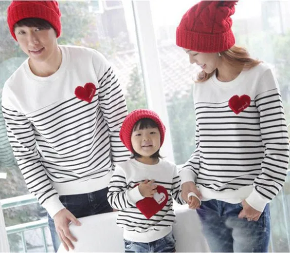 Осенняя семейная одежда 2019 сочетающаяся для мамы и дочки мужские женские детские