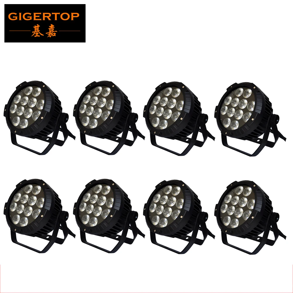 

Freeshipping 8 Unit 12 x 18 Watt RGBWA UV Led Par Light Outdoor DMX512 Stage Lighting PAR64 DMX PAR Can Party DJ Disco CE ROHS