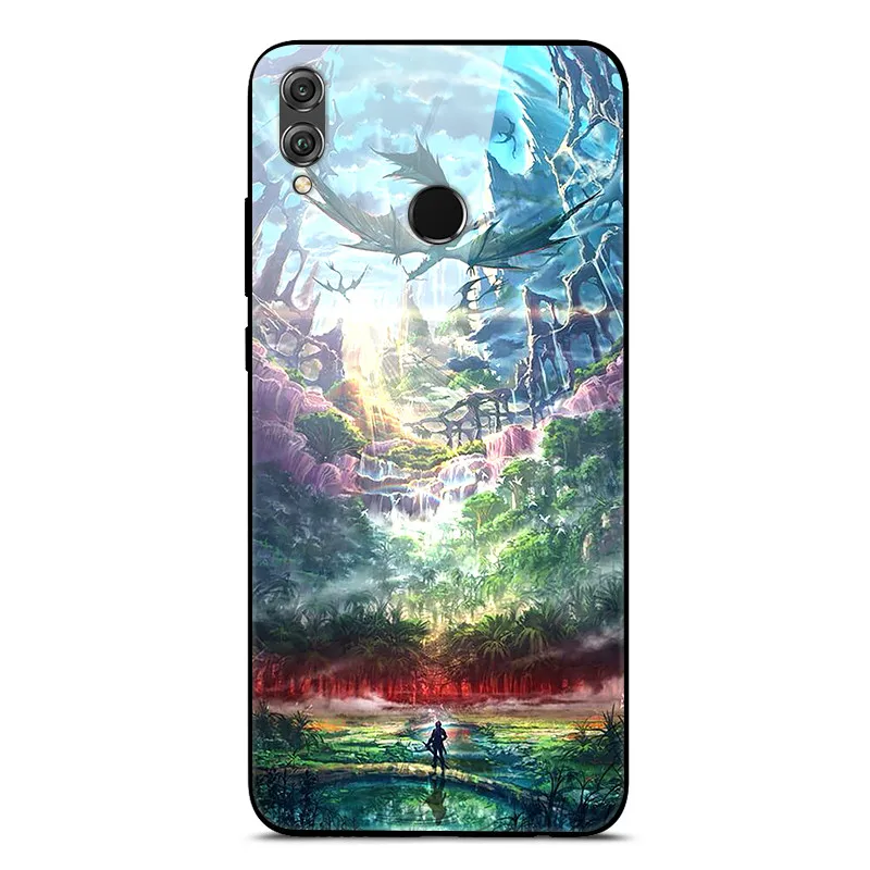 as photo 36 Чехол для huawei Honor 8X, чехол Honor8x Max, задняя крышка из закаленного стекла, чехол для huawei Honor 8X, чехол 8 X TPU, бампер Honor 8X Max - Цвет: as photo 36