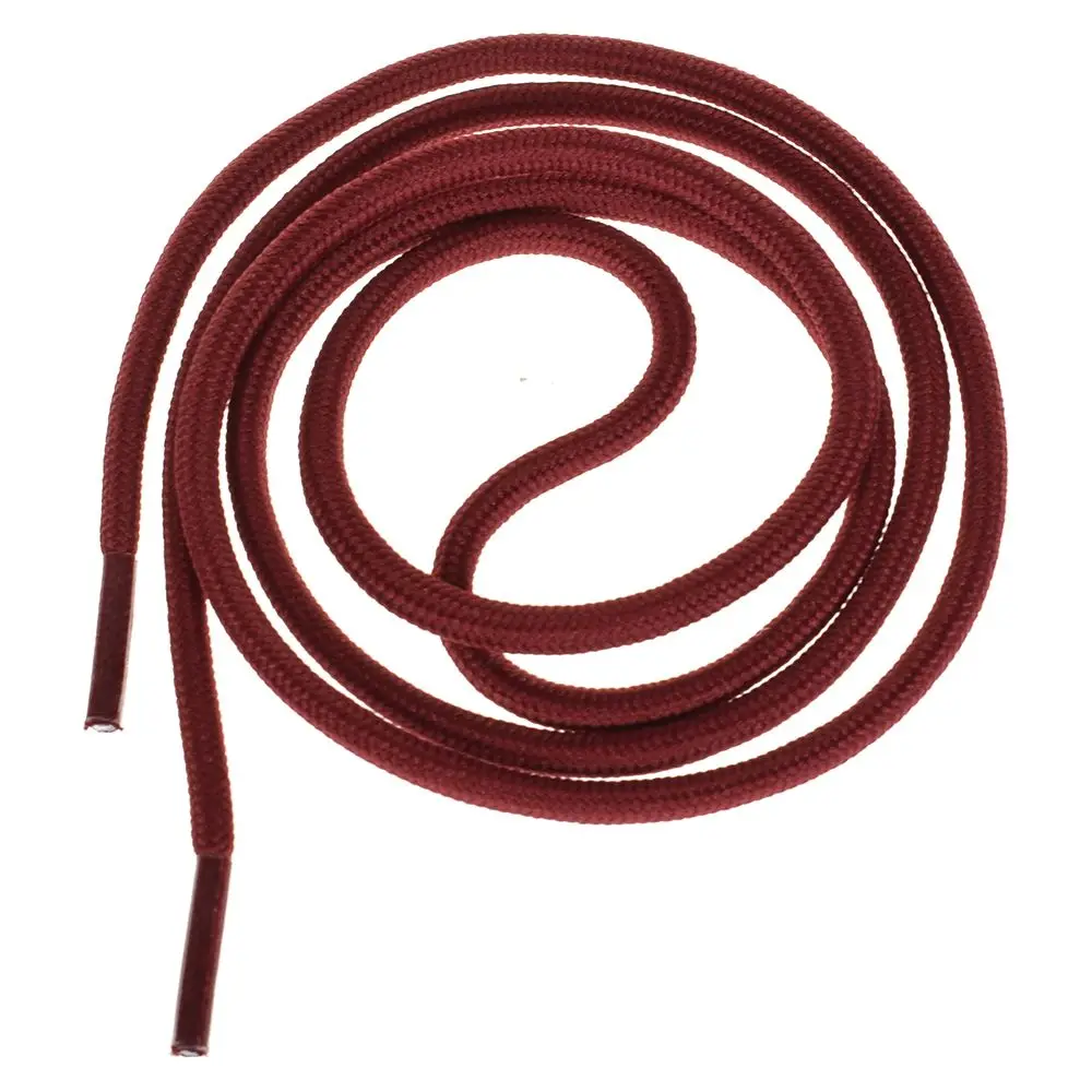 Wine Red 1 пара 100 см вощенный шнур цветной полиэфирные шнурки для ботинок одноцветное шнурки для обуви загрузки шнурки для спортивной обуви шнур - Color: Wine Red